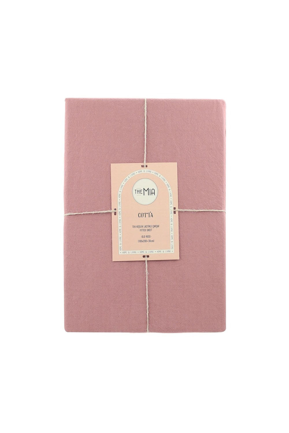 Cotta Old Rose Tek Kişilik Lastikli Çarşaf 200x100 - 2