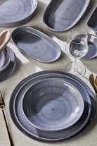 Noon Oval Servis Tabağı 2'li, Gri, 26 Cm - 2