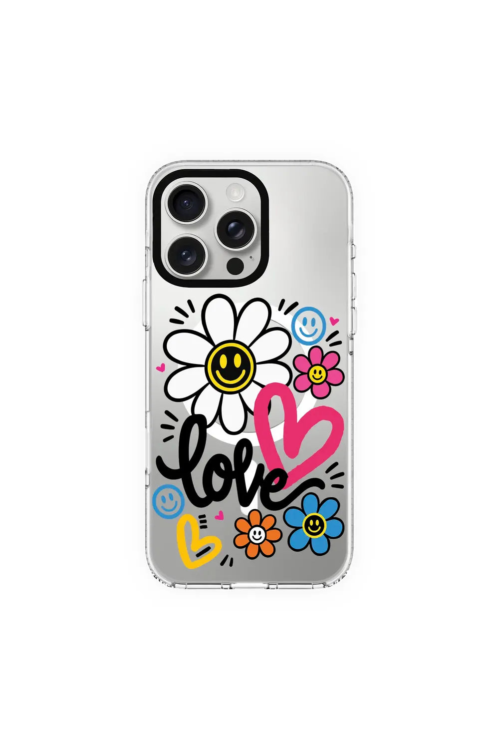Love Bloom Clear Magsafe Kılıf, Iphone 15 Pro Max - 0