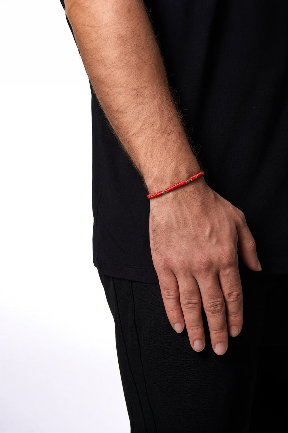 Kırmızı Yılan Düğüm Bileklik, Gümüş - 3