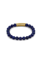 Lapis Lazuli Taşlı Kalın Bileklik, Gold - 1