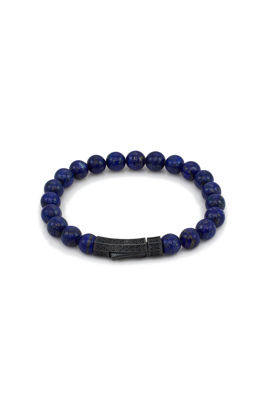 Lapis Lazuli Taşlı Kalın Bileklik, Oksitli - 0