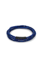 Lapis Lazuli Taşlı Üç Sıra Bileklik, Oksitli - 0