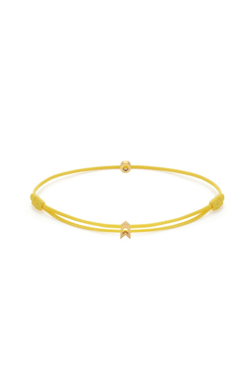 Sekizgen Detaylı Ayarlanabilir Bileklik, Sarı - Gold - 1