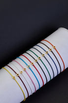 Sekizgen Detaylı Ayarlanabilir Bileklik, Sarı - Gold - 2