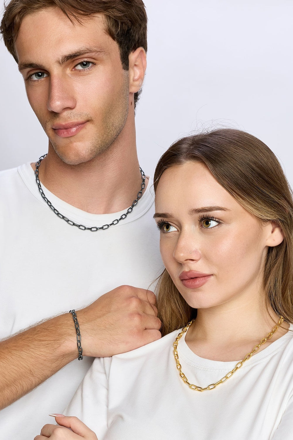 Rivet Zincir Kolye, Gold - 2