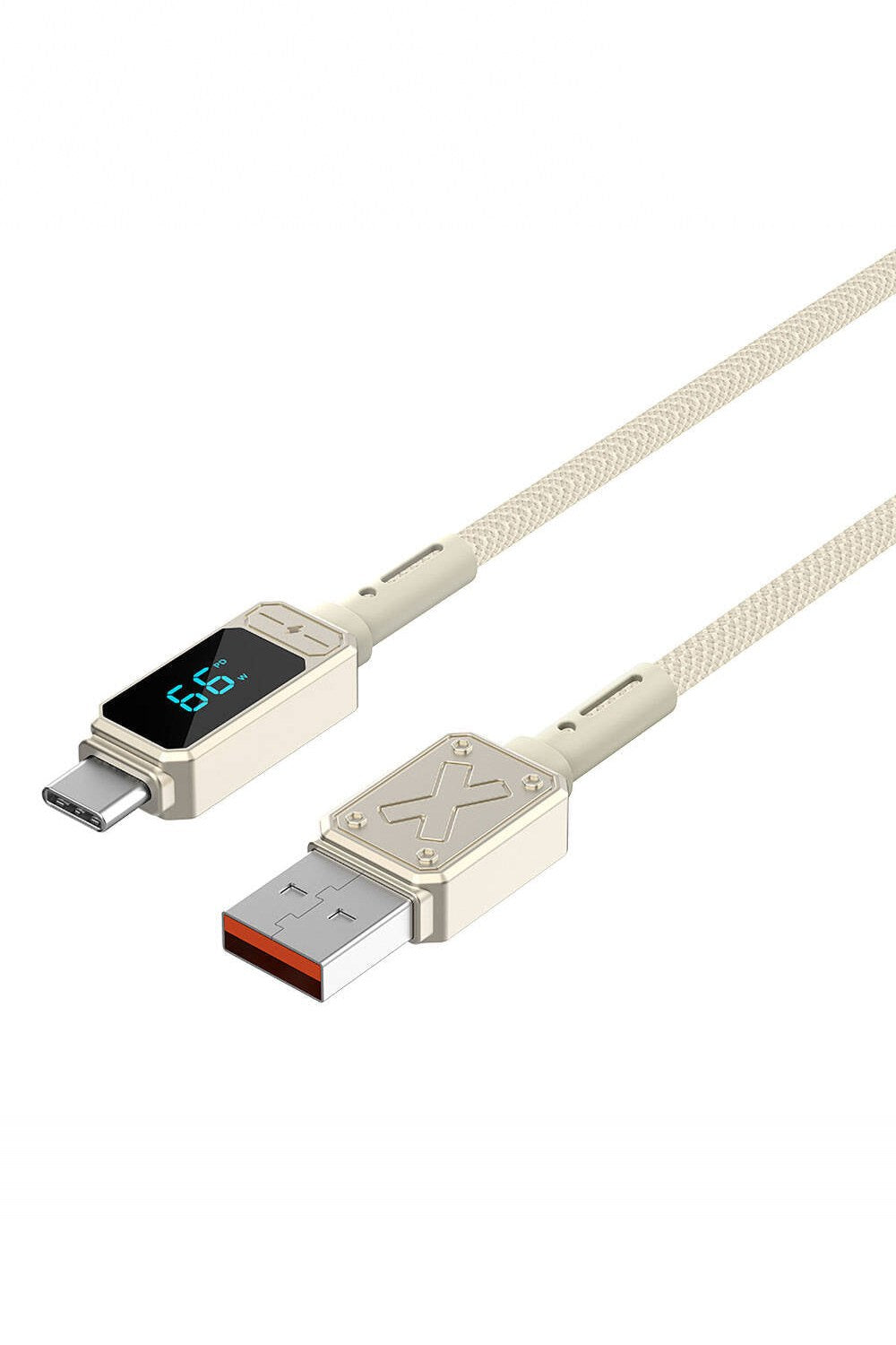 Wi-C038 Titan Serisi Usb-A - Type-C Led Göstergeli Şarj Kablosu, 66 W, 1,2 M - 4