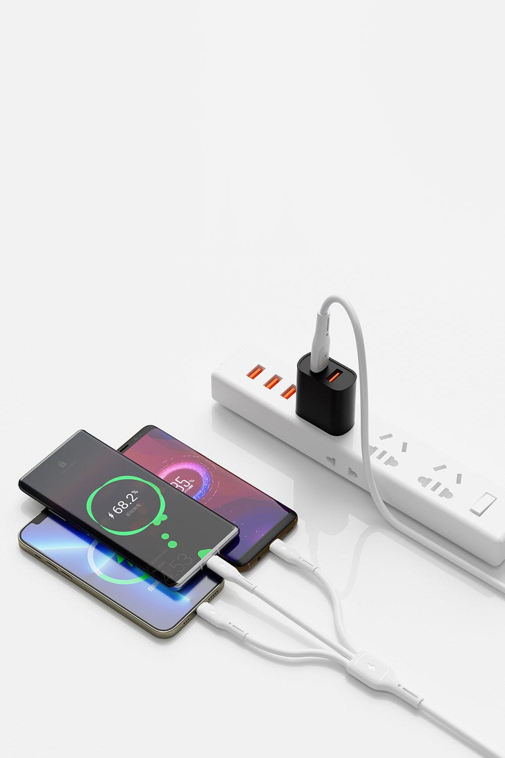Starlink Wi-C046e 3'ü 1 Arada Usb-A - Lightning, Type-C Ve Micro Usb Şarj Ve Data Kablosu, 60 W, 1,2 M - 1