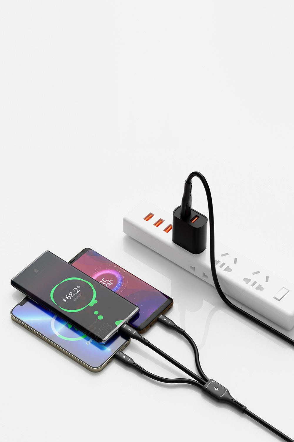 Starlink Wi-C046e 3'ü 1 Arada Usb-A - Lightning, Type-C Ve Micro Usb Şarj Ve Data Kablosu, 60 W, 1,2 M - 4