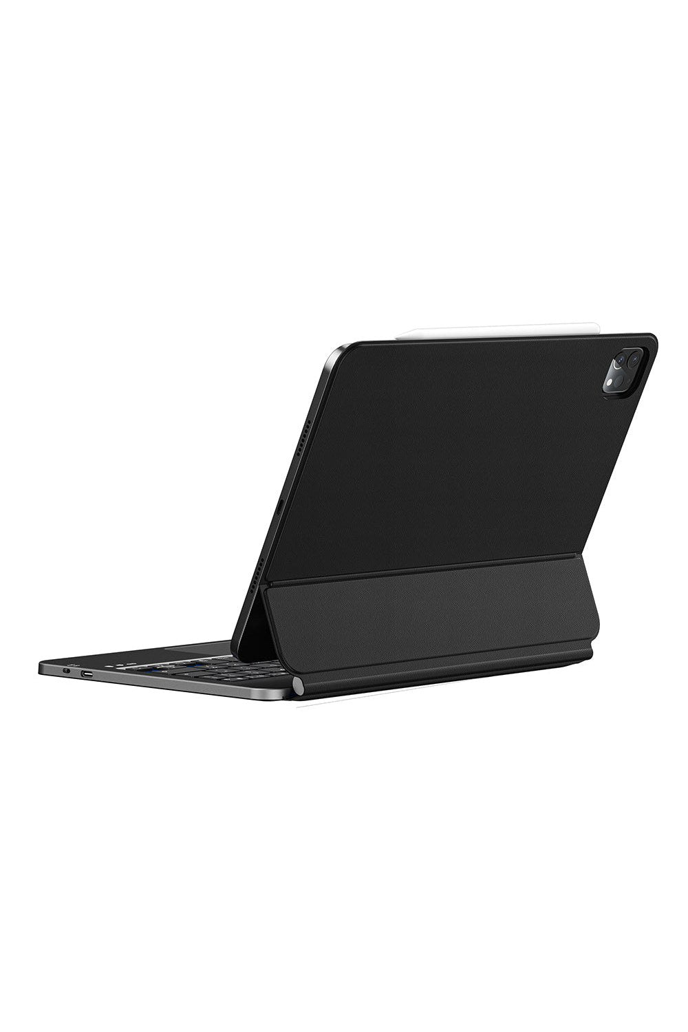 Ipad Uyumlu Mk-003 Kalem Bölmeli Klavyeli Standlı Kılıf - 4