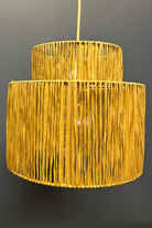 Raffia İp Sarkıt Avize - 7