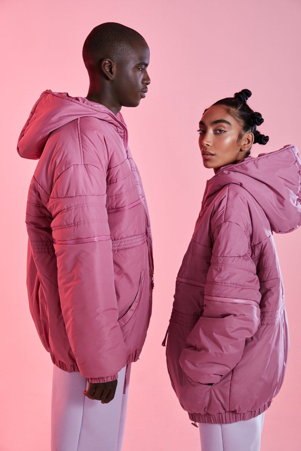 Uptown Pink Unisex Hafif Mont - 2