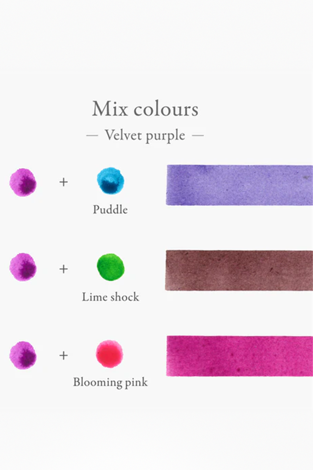 Kakimori Inkstand Colour Karıştırabilir Dolma Kalem Mürekkebi 35 Ml - Velvet Purple - 1