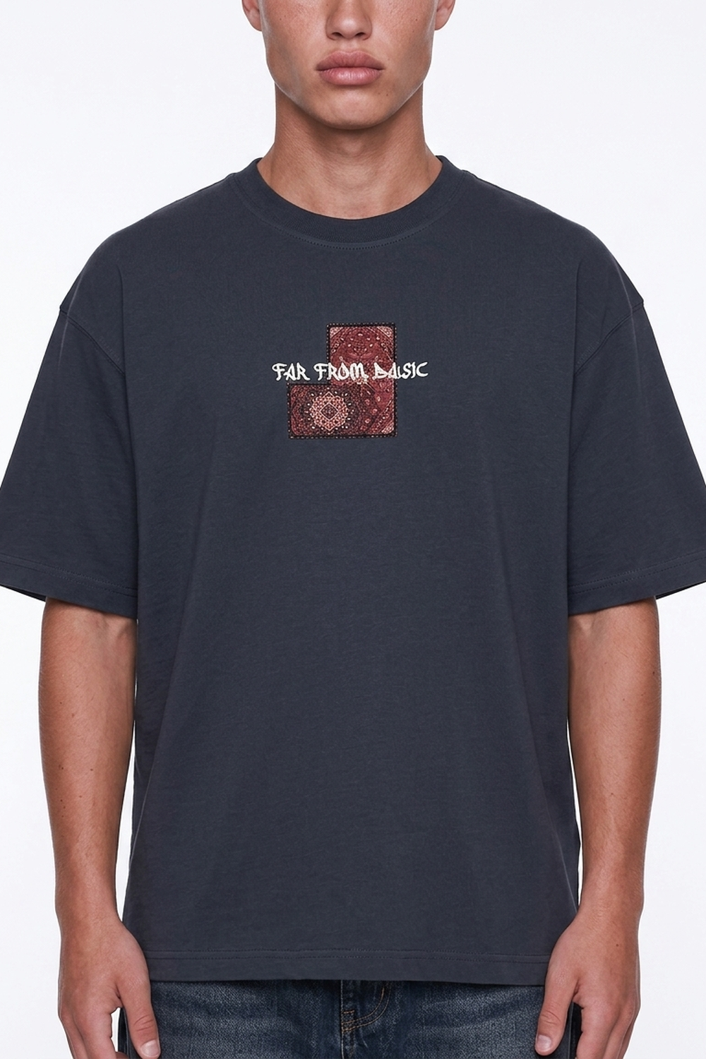 Erkek Ffb Patch Oversize T-Shirt Füme - 3