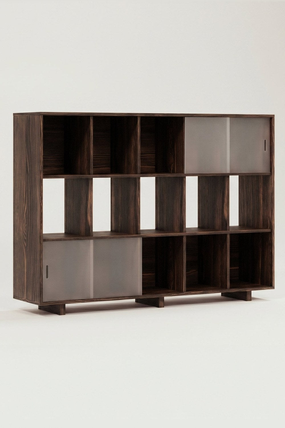 Grid 03 Plex Masif Ahşap Raf - 4