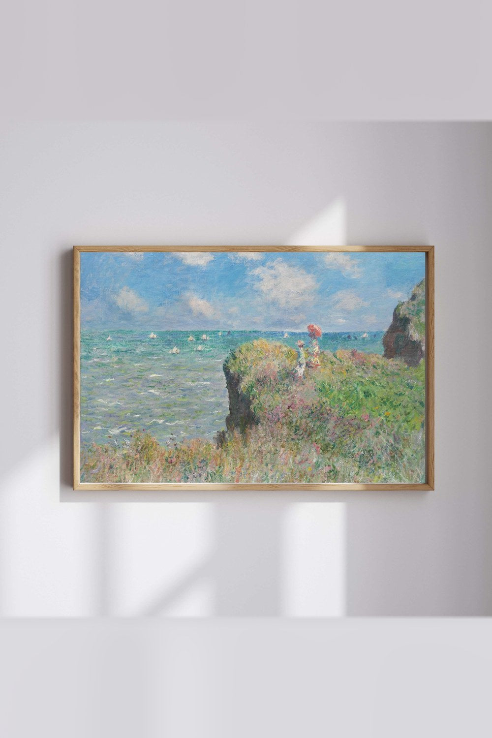 Claude Monet - Pourville'de Falez Yürüyüşü - 1