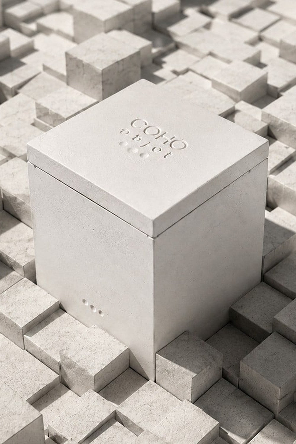 Nar Kokulu Beton Kaseli Mum, 4 Fitilli - 3