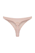 Sexual Sense İşlemeli Tül String Külot, Pudra Pembe - 2