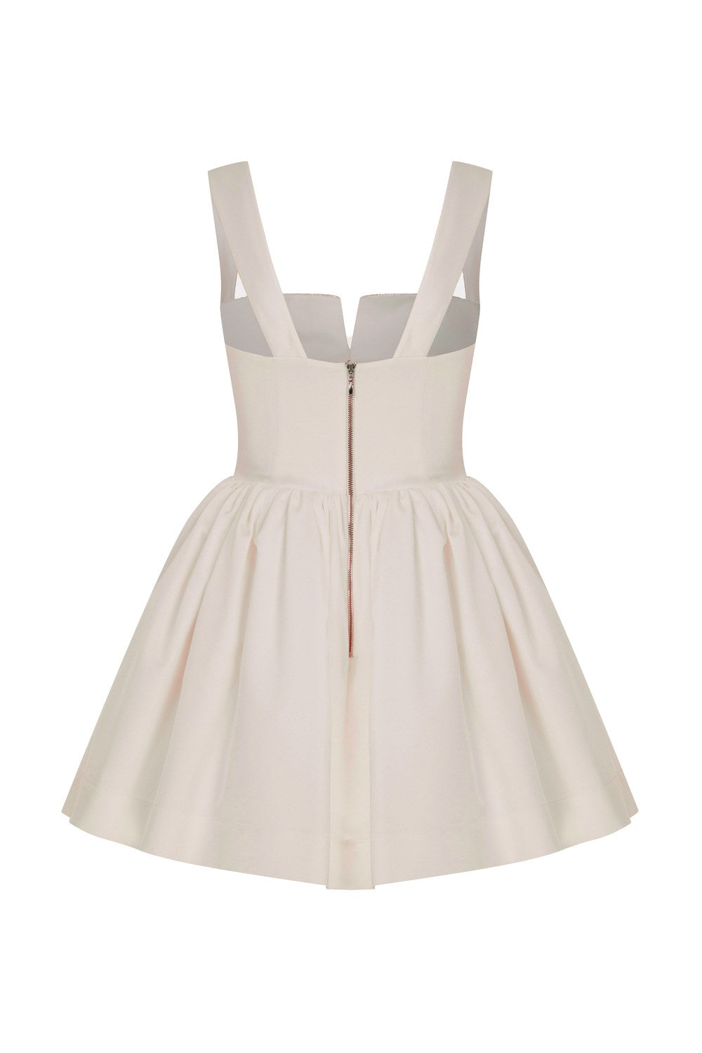 Leanne Saten Mini Elbise Toz Pembe - 8