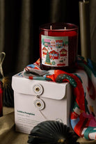Christmas Collection Yeni Yıl Golden Pumpkin Cam Mum Medium - 3
