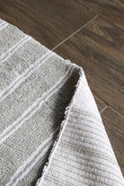 Martil 2’Li Takım Banyo Paspası %100 Pamuk 40x60 + 60x90 Gri - 3