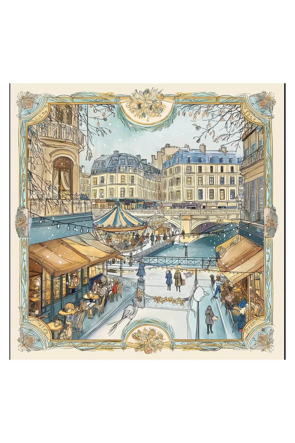 Carrousel Des Rêves İpek Fular - 3