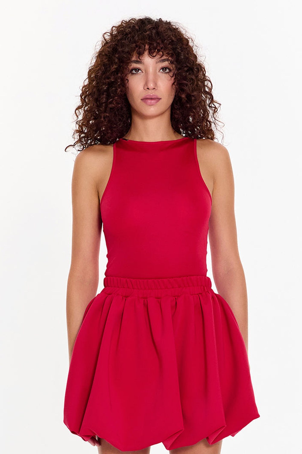 Pink High Neck Tanktop - 3