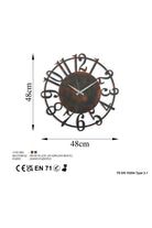 Bys-128-C Dekoratif Metal Duvar Saati - 6
