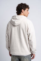 Yarım Fermuarlı Kapüşonlu Polar Sweatshirt