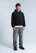 Kapüşonlu Kanguru Cepli Nakışlı Sweatshirt