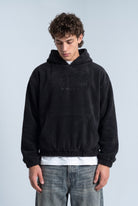 Kapüşonlu Kanguru Cepli Nakışlı Sweatshirt