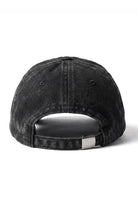 Unisex 3d Fm Icon Nakışlı Yıpratmalı Denim Cap - Siyah - 4