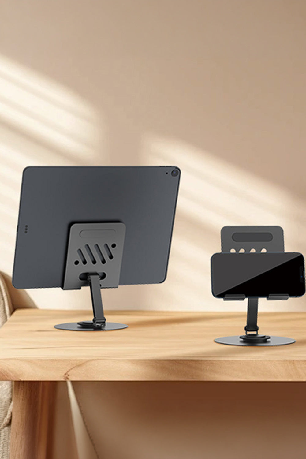 Katlanabilir 360° Döner Metal Telefon ve Tablet Standı - 1