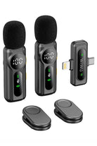 2'si 1 Arada Kablosuz Yaka Mikrofonu, Anc'li - Type-C ve Lightning - 4