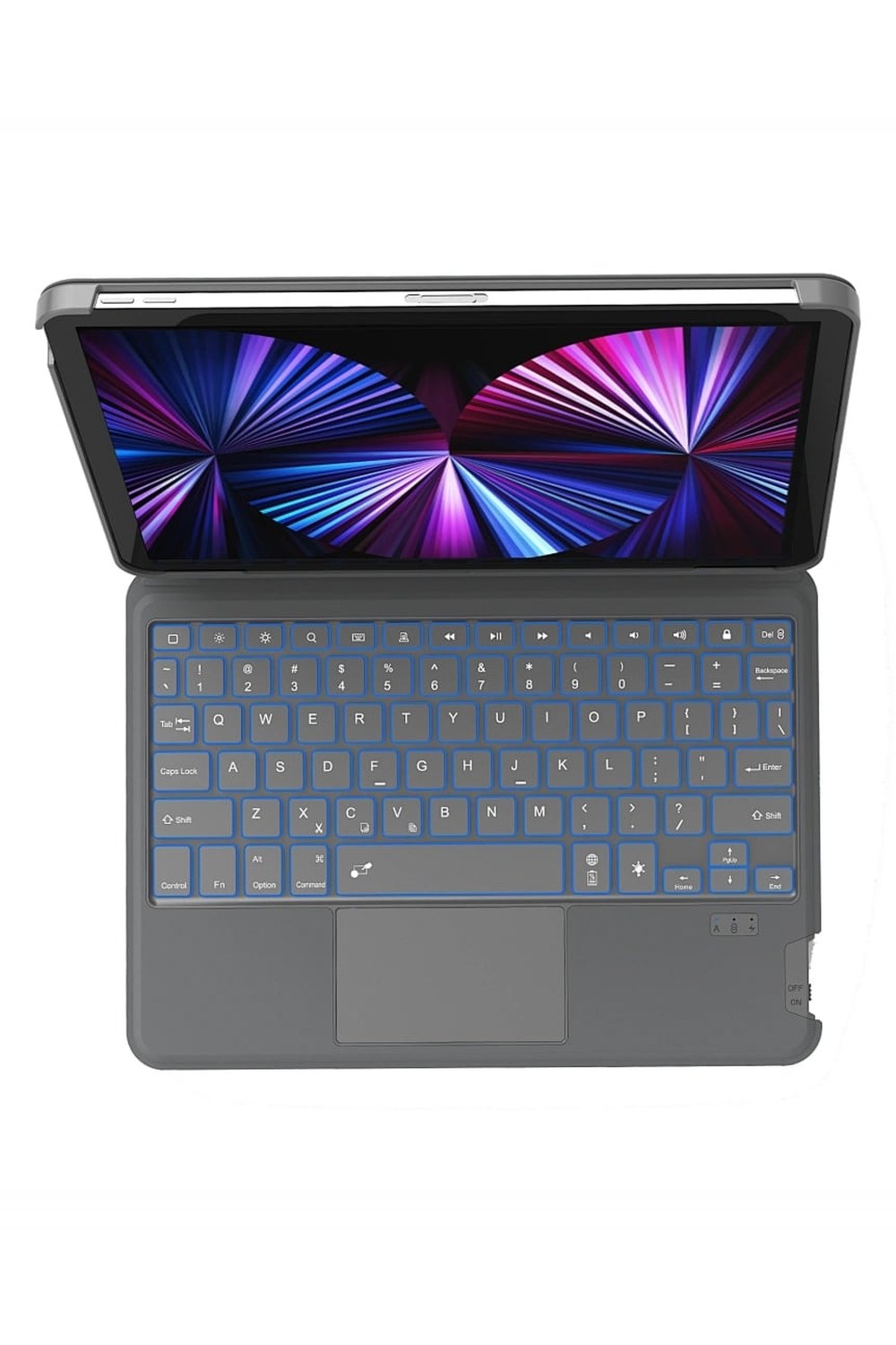 LED Işıklı Klavyeli iPad Kılıfı - 5