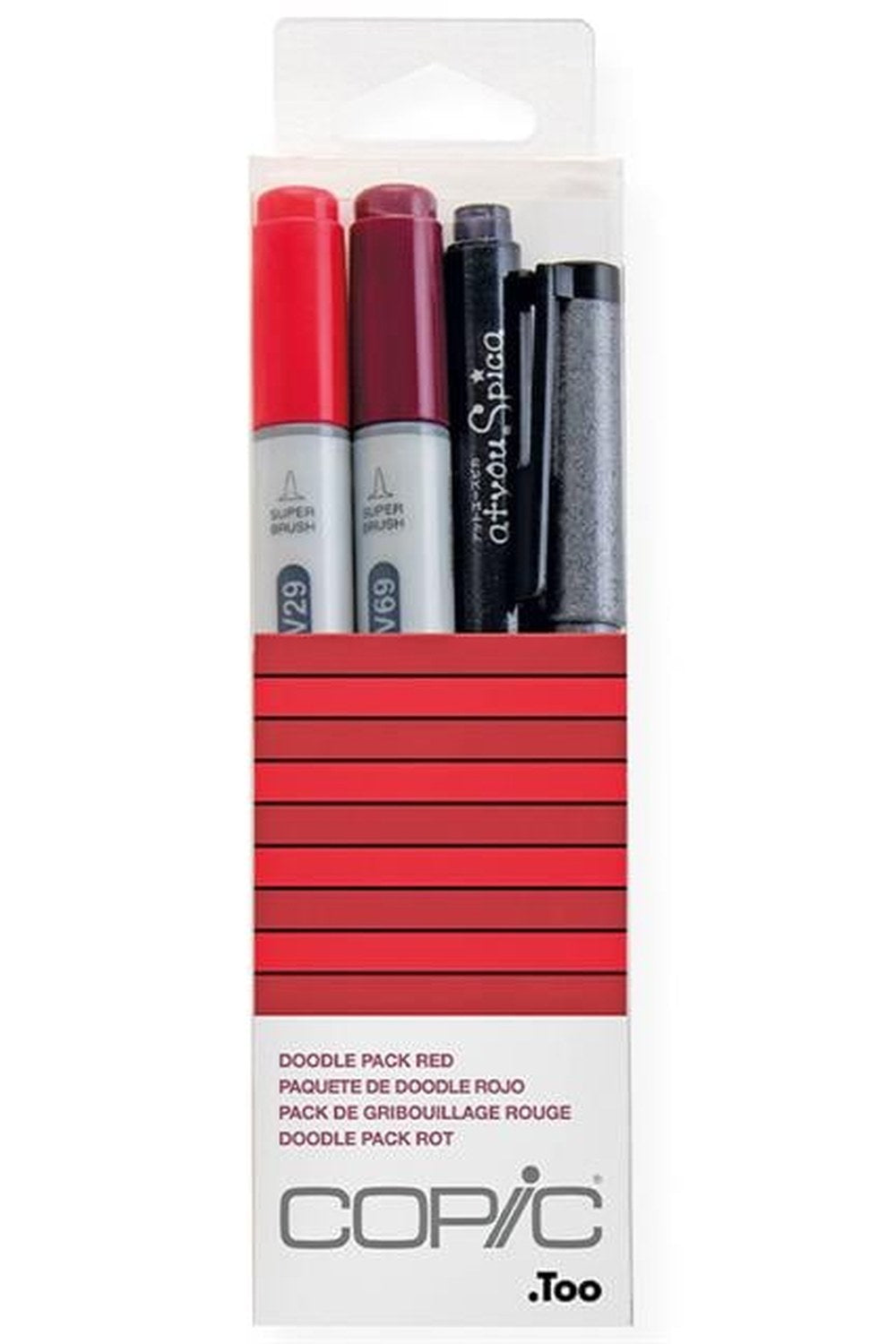 Ciao Doodle Pack Red 4'lü Çizim Kalemi Seti - 0