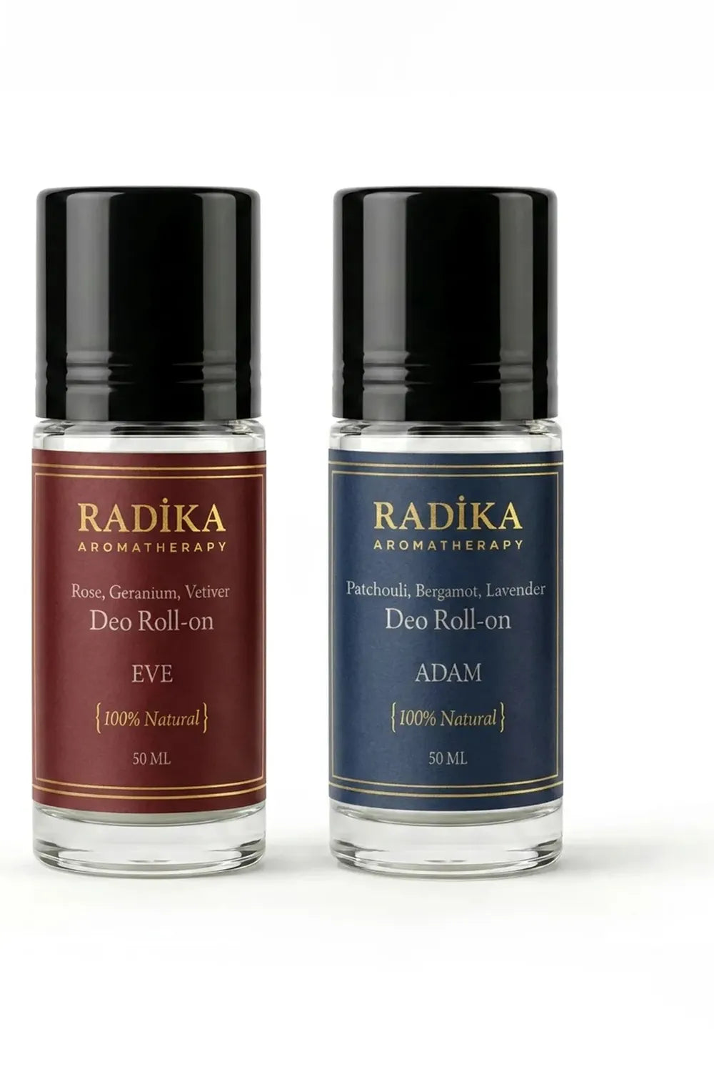 Adam & Eve Doğal Roll-On — Kadın ve Erkek Seti (50 ml x 2) - 0