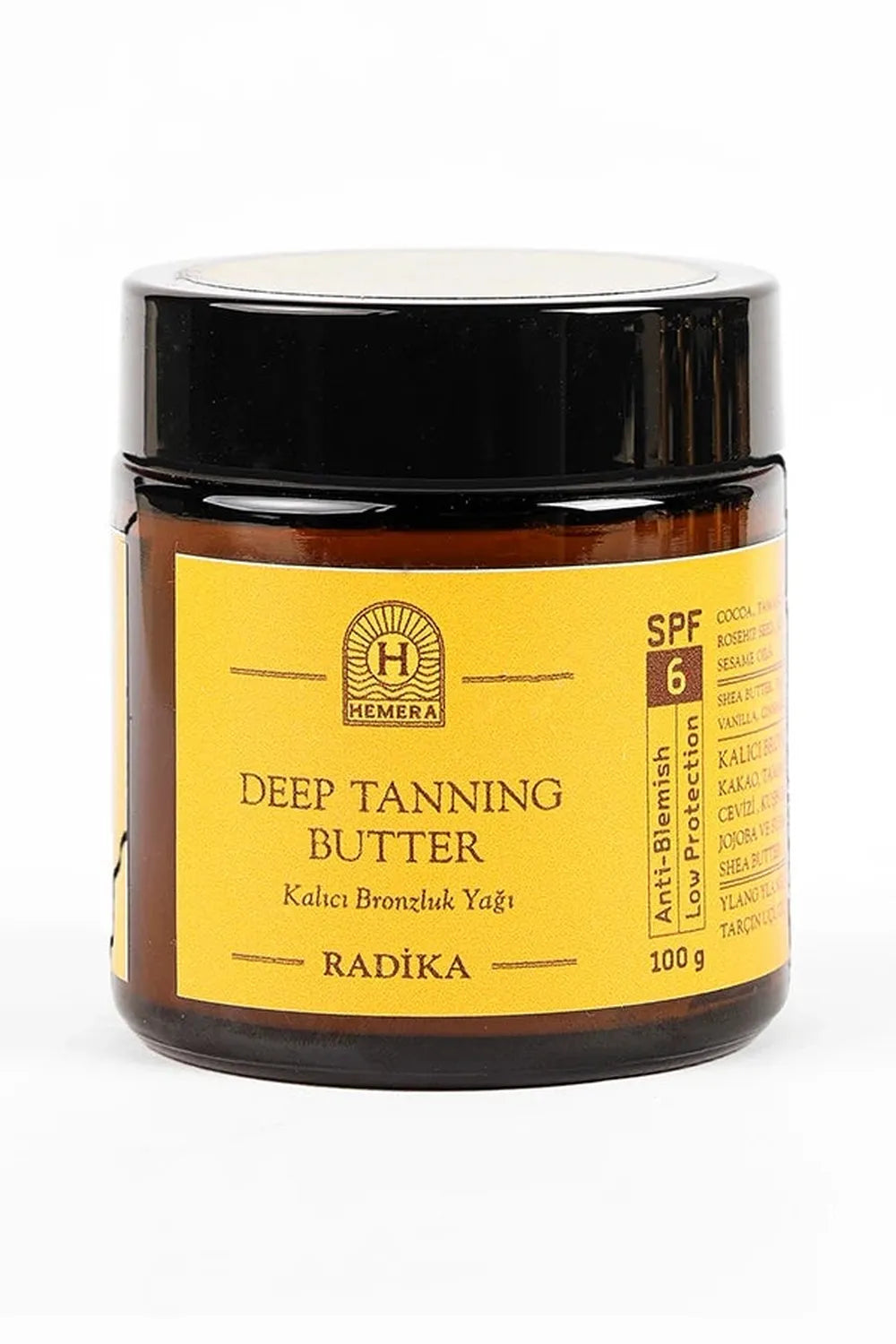 Hemera Deep Tanning Butter SPF 6 — Bronzlaştırıcı Balm (100 gr) - 0