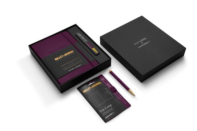 Leuchtturm 1917 Bullet Journal Collector'S Set Limited Edition Kalem, Defter Ve Kitap Ayracı Purple26 400430