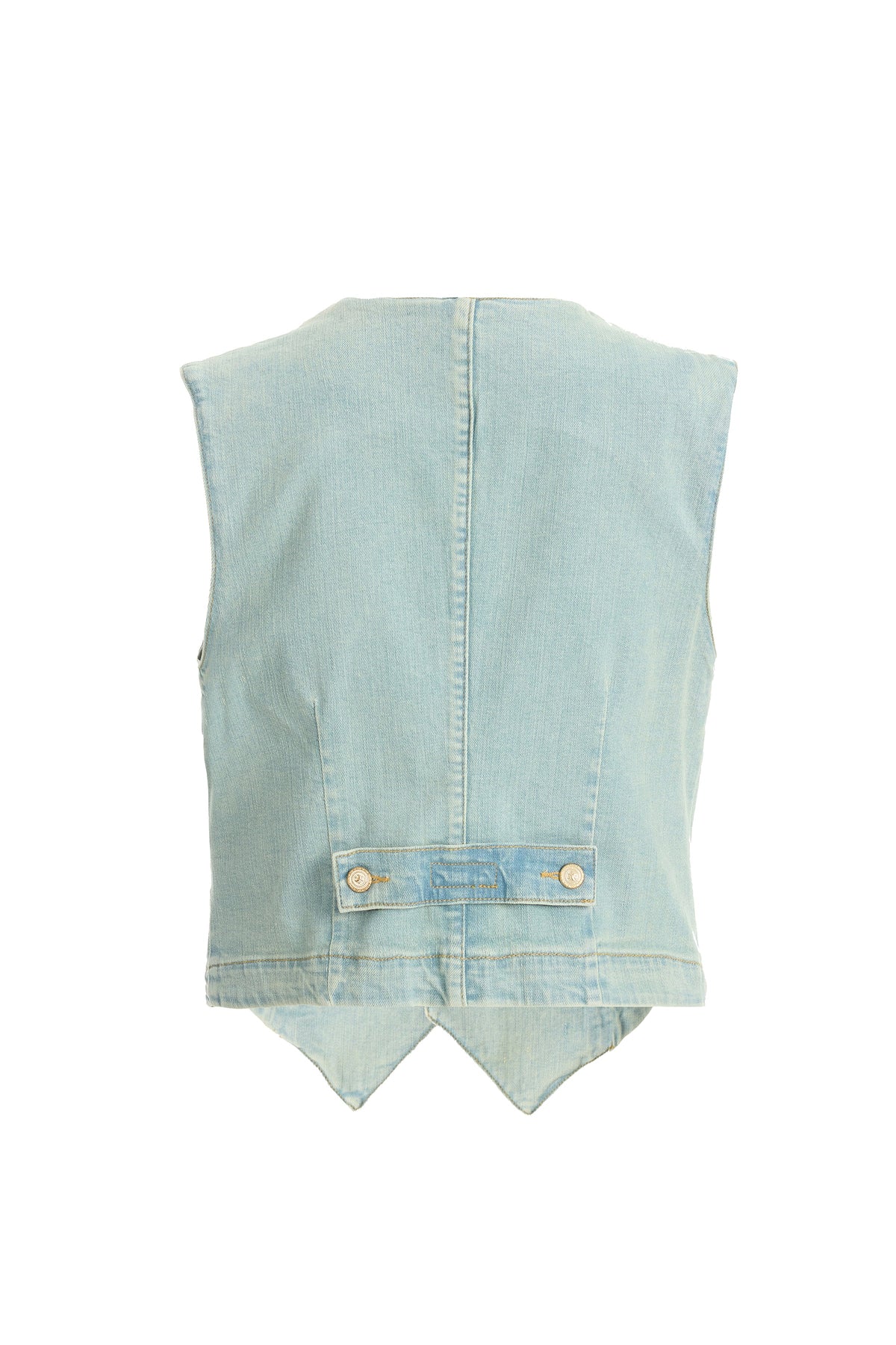 2be4A-Kadın Açık Mavi Cepli Denim Yelek-2-fleurdirect.live