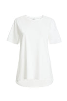 2be4A-Kadın Beyaz Arkası Uzun Tshirt-1-fleurdirect.live