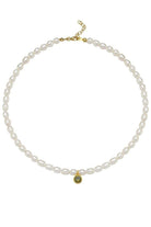 Linya Jewellery-Cosmic Büyük İncili Burç Kolye Açık Yeşil-Kolye-1-fleurdirect.live