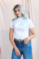 Petra Petrova-İnci İ̇şleme Detaylı Saten Blüz-Top-1-fleurdirect.live