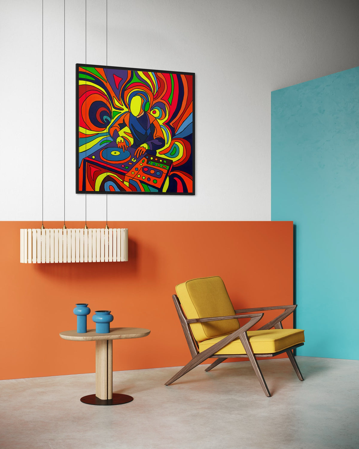 Glow N Flow Tablo | 100X100Cm