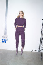 Ace Nayman-Felix Rhinestone Cropped Hoodie-Sweatshirts & Hoodies-1-fleurdirect.live