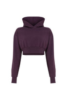 Ace Nayman-Felix Rhinestone Cropped Hoodie-Sweatshirts & Hoodies-2-fleurdirect.live