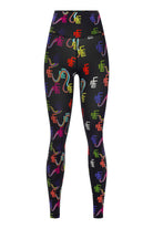 Ace Nayman-Kiara Monogram Printed Leggings-Tayt-2-fleurdirect.live