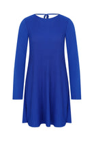 Ace Nayman-Lola Blue Knitted Dress-Elbise-1-fleurdirect.live