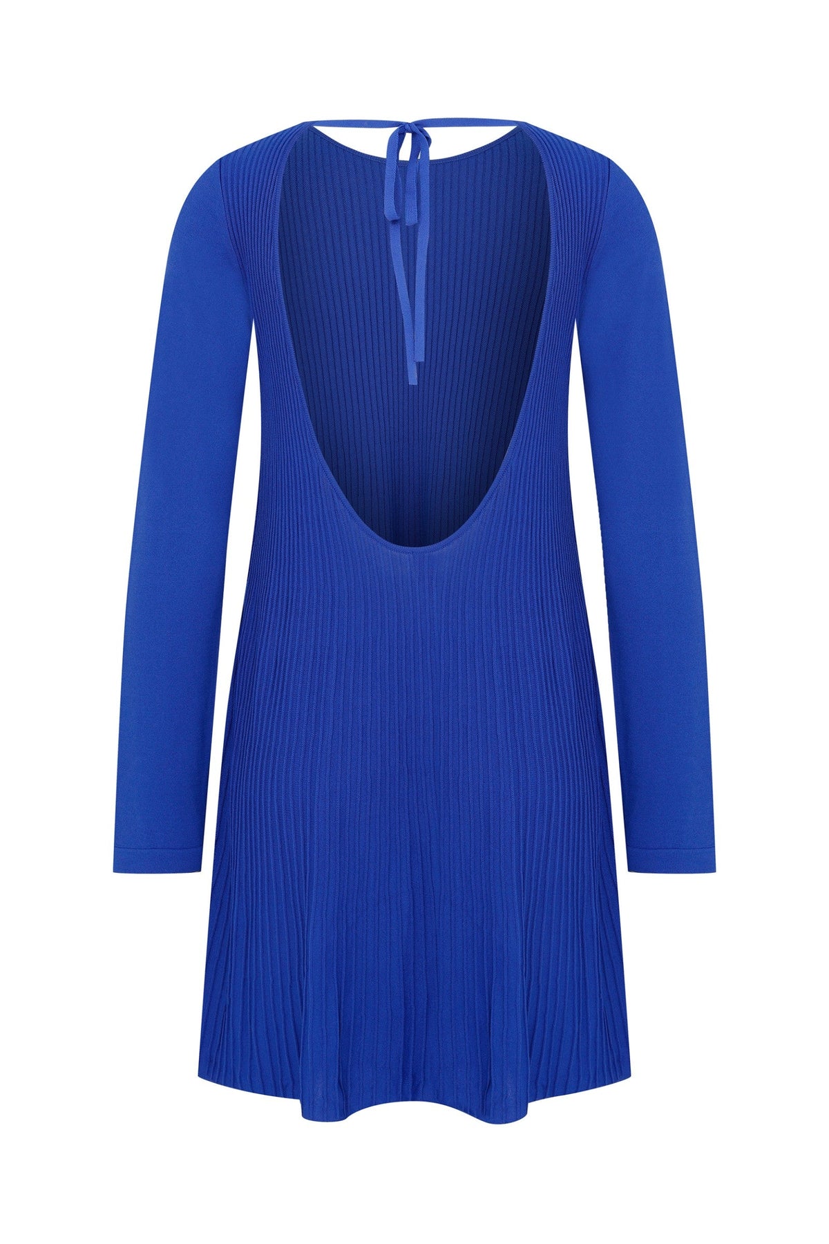 Ace Nayman-Lola Blue Knitted Dress-Elbise-2-fleurdirect.live