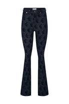 Mira Monogram Denim Pants